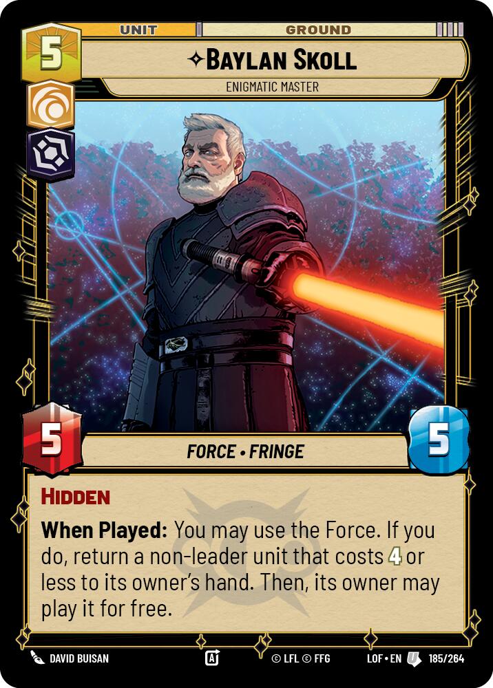 Baylan Skoll - Enigmatic Master (185/264) (185/264) [Legends of the Force] | Tabernacle Games