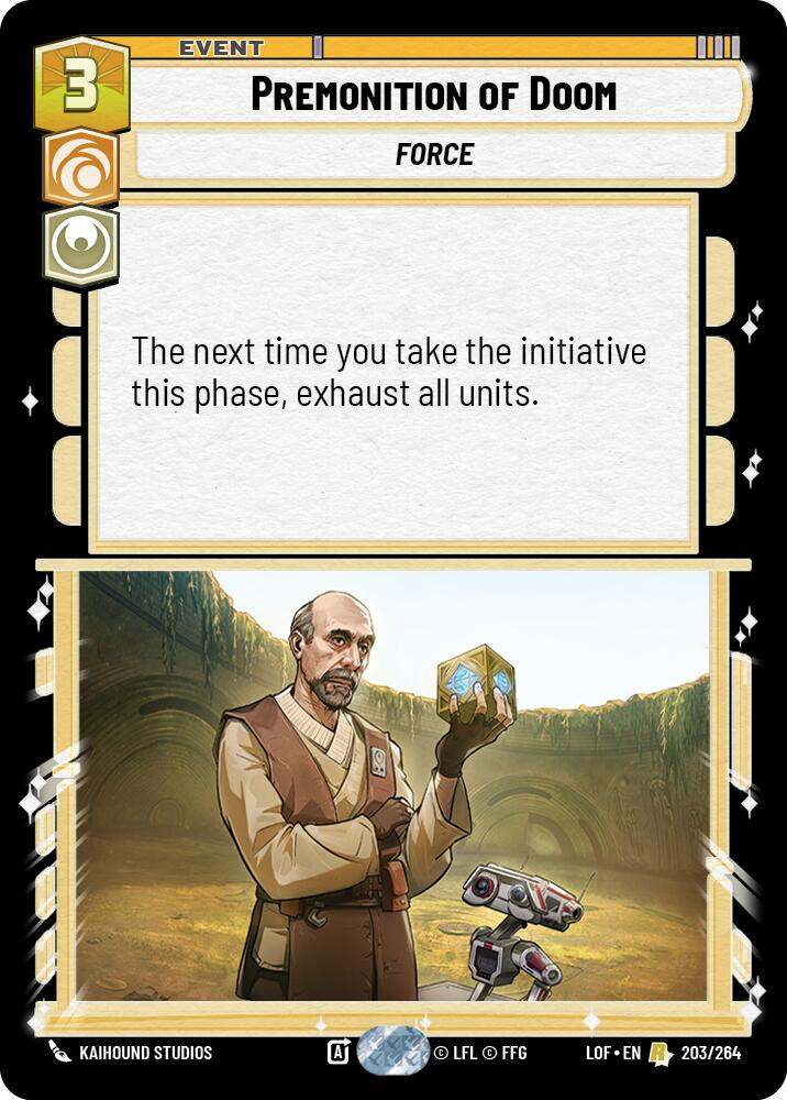 Premonition of Doom (203/264) (203/264) [Legends of the Force] | Tabernacle Games