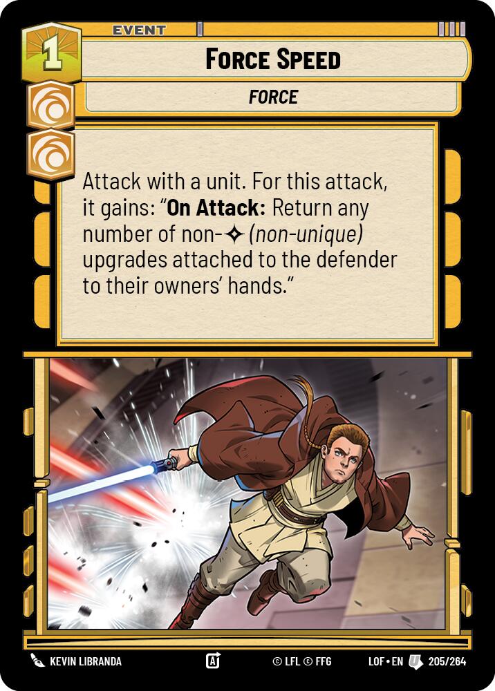 Force Speed (205/264) (205/264) [Legends of the Force] | Tabernacle Games