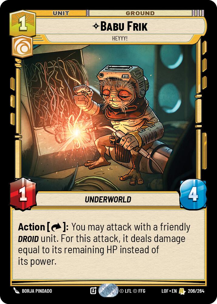 Babu Frik - Heyyy! (206/264) (206/264) [Legends of the Force] | Tabernacle Games