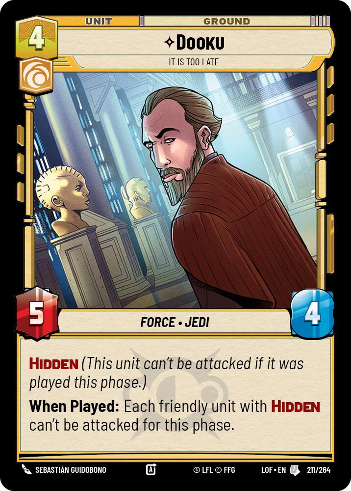 Dooku - It Is Too Late (211/264) (211/264) [Legends of the Force] | Tabernacle Games