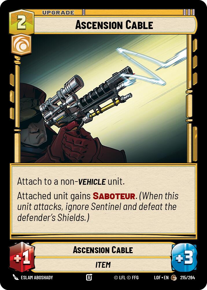 Ascension Cable (215/264) (215/264) [Legends of the Force] | Tabernacle Games
