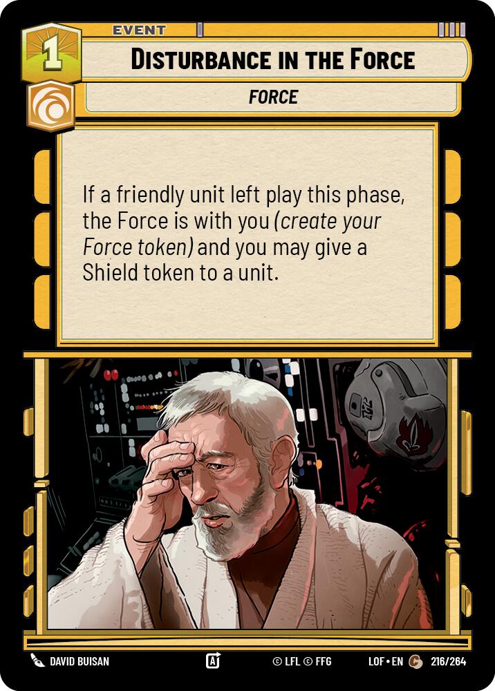 Disturbance in the Force (216/264) (216/264) [Legends of the Force] | Tabernacle Games