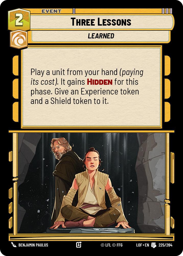 Three Lessons (225/264) (225/264) [Legends of the Force] | Tabernacle Games