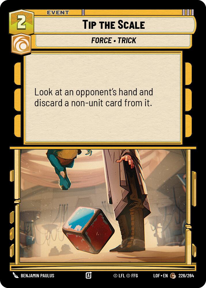 Tip the Scale (226/264) (226/264) [Legends of the Force] | Tabernacle Games