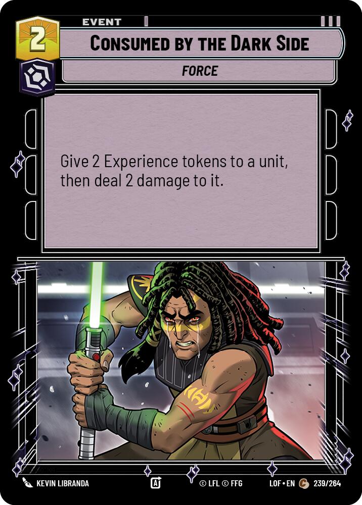 Consumed by the Dark Side (239/264) (239/264) [Legends of the Force] | Tabernacle Games