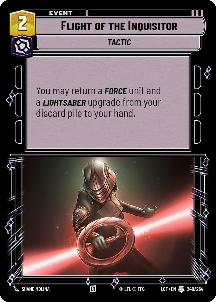 Flight of the Inquisitor (240/264) (240/264) [Legends of the Force] | Tabernacle Games