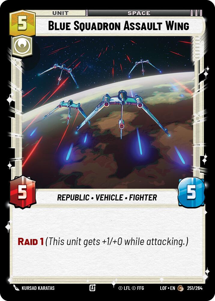 Blue Squadron Assault Wing (251/264) (251/264) [Legends of the Force] | Tabernacle Games