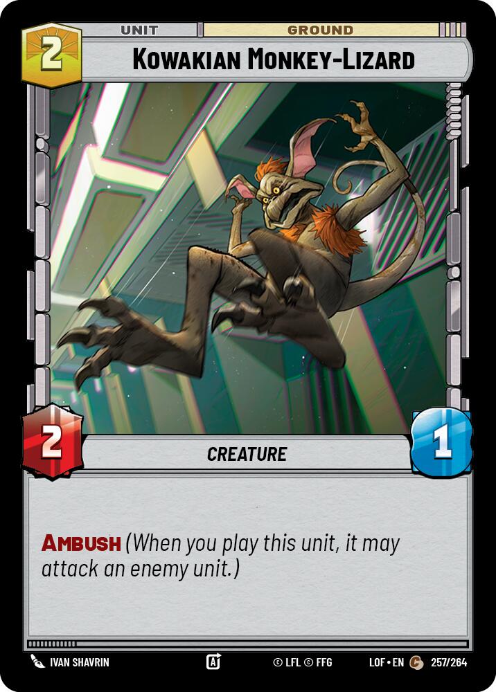 Kowakian Monkey-Lizard (257/264) (257/264) [Legends of the Force] | Tabernacle Games
