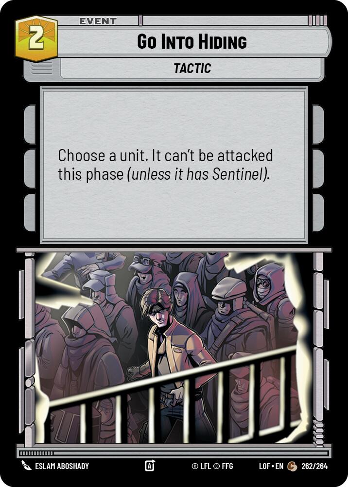 Go Into Hiding (262/264) (262/264) [Legends of the Force] | Tabernacle Games