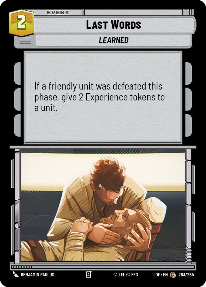 Last Words (263/264) (263/264) [Legends of the Force] | Tabernacle Games