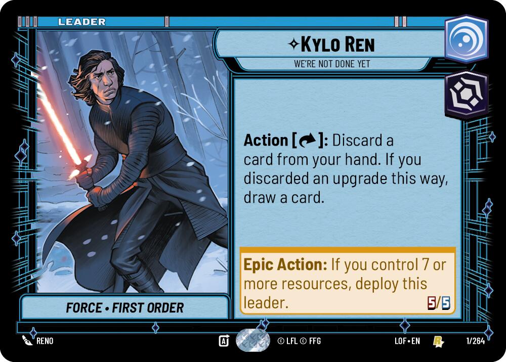 Kylo Ren - We're Not Done Yet (001/264) (001/264) [Legends of the Force] | Tabernacle Games
