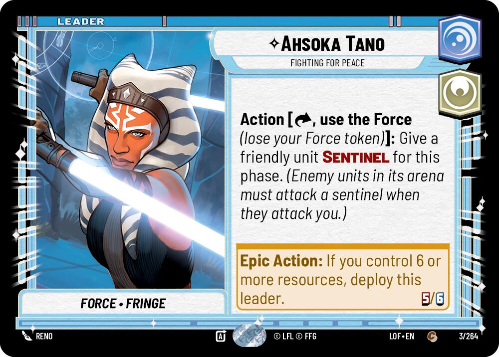 Ahsoka Tano - Fighting For Peace (003/264) (003/264) [Legends of the Force] | Tabernacle Games