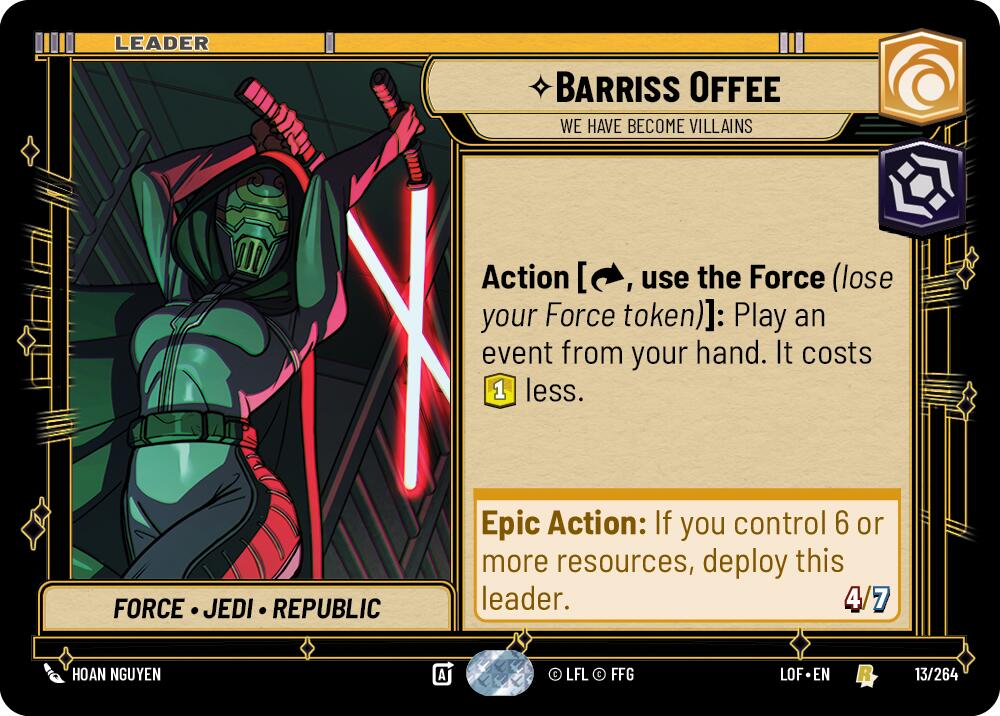 Barriss Offee - We Have Become Villains (013/264) (013/264) [Legends of the Force] | Tabernacle Games