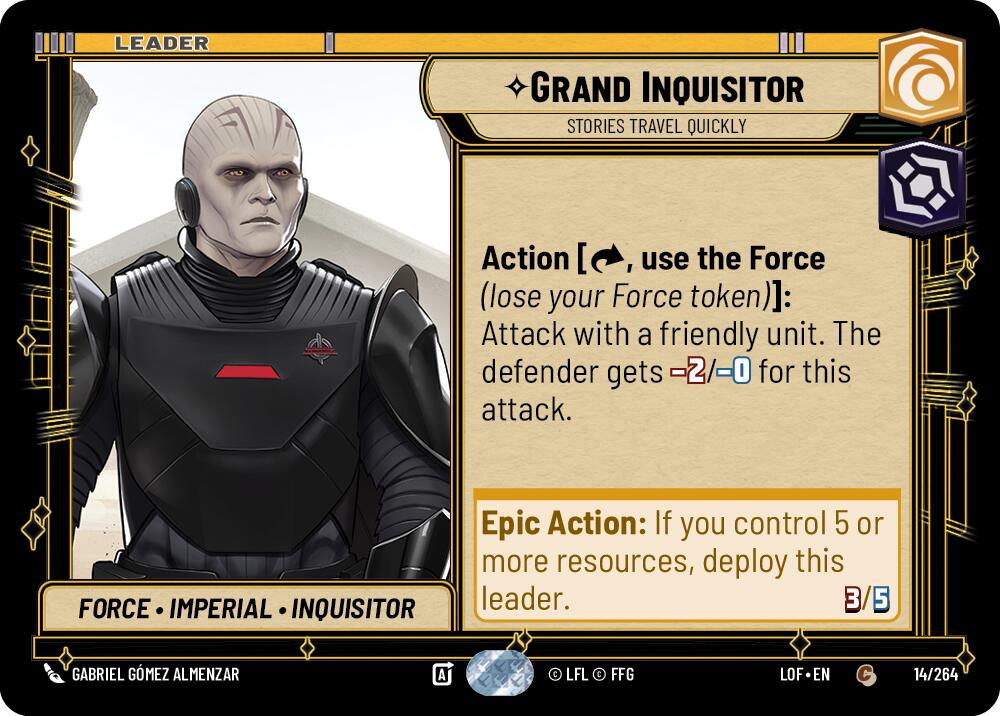 Grand Inquisitor - Stories Travel Quickly (014/264) (014/264) [Legends of the Force] | Tabernacle Games