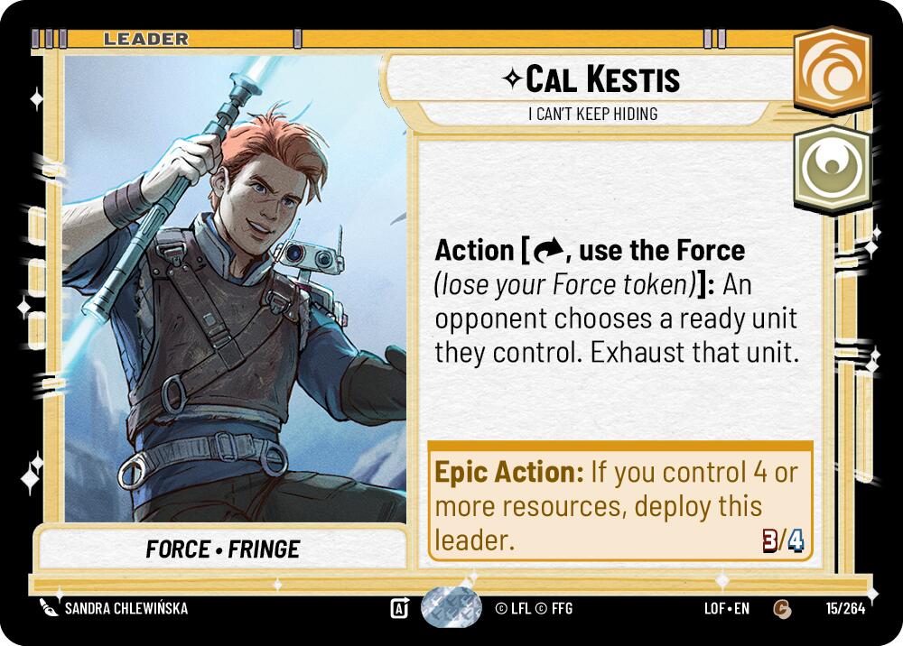 Cal Kestis - I Can't Keep Hiding (015/264) (015/264) [Legends of the Force] | Tabernacle Games