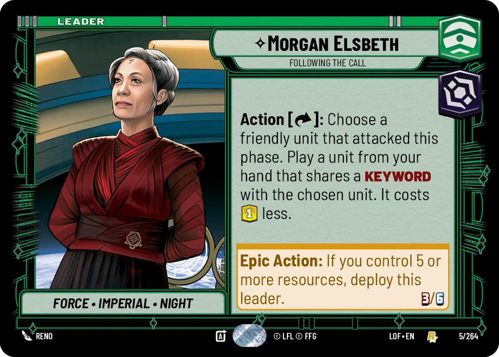 Morgan Elsbeth - Following the Call (005/264) (005/264) [Legends of the Force] | Tabernacle Games