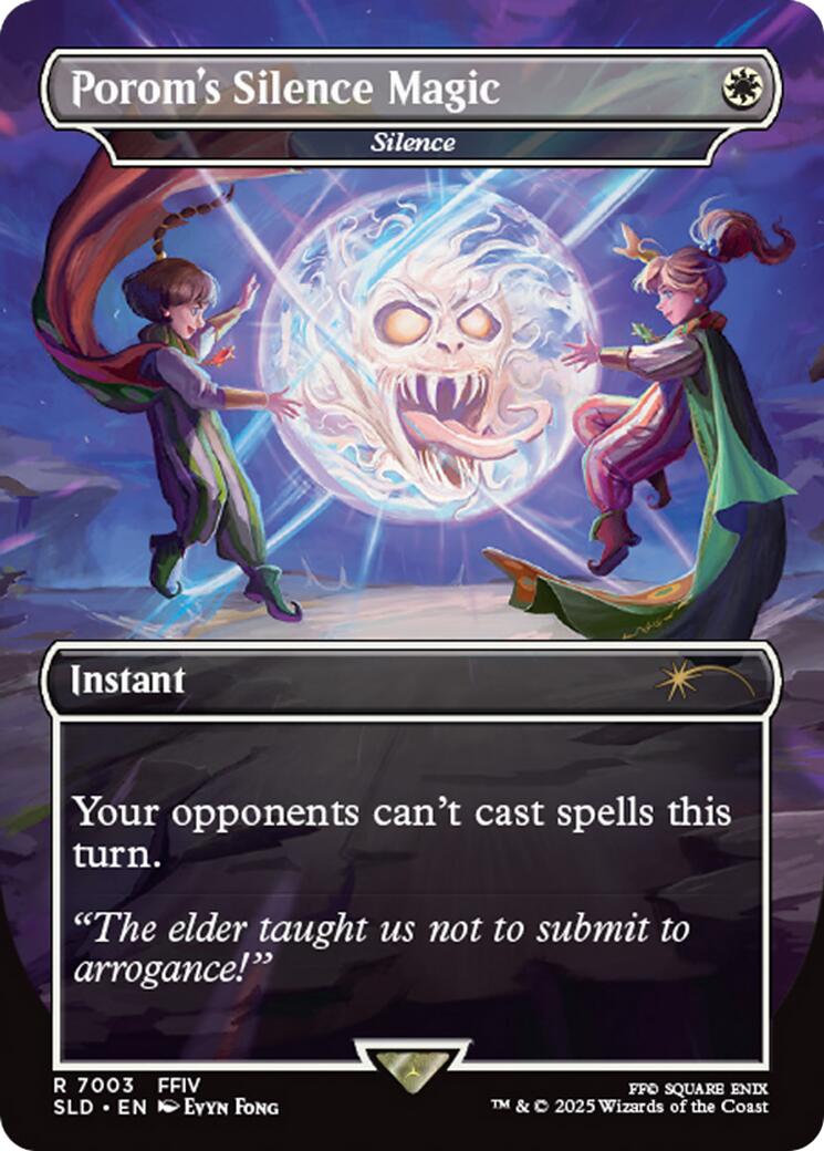 Porom's Silence Magic - Silence (Rainbow Foil) [Secret Lair Drop Series] | Tabernacle Games
