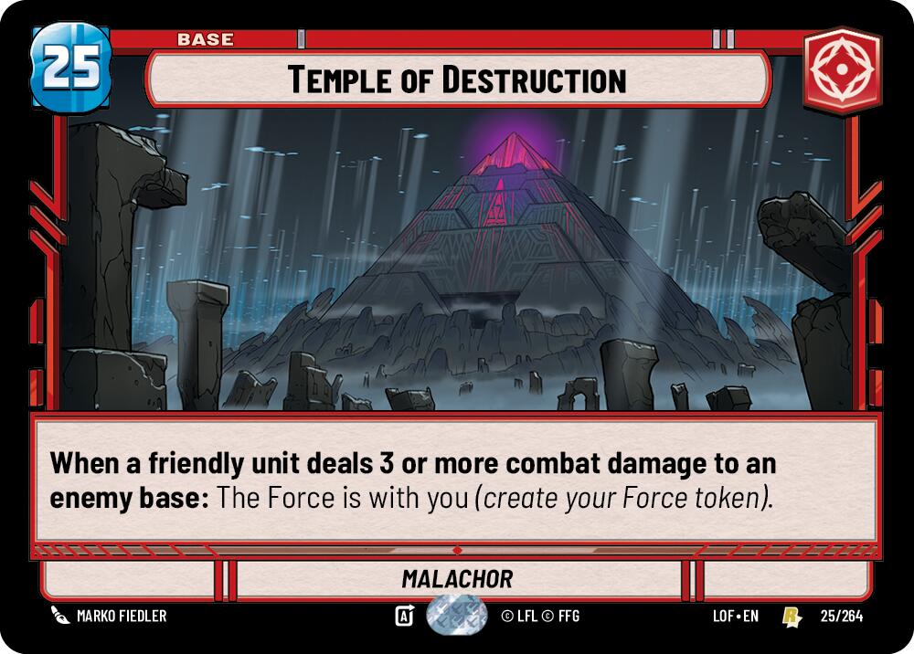 Temple of Destruction (025/264) (025/264) [Legends of the Force] | Tabernacle Games