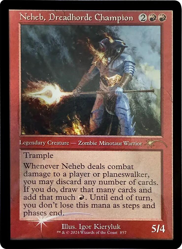Neheb, Dreadhorde Champion (Retro Frame) [Secret Lair Drop Series] | Tabernacle Games