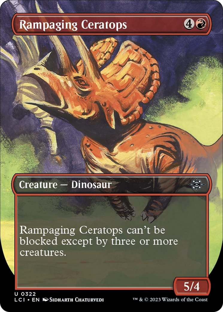 Rampaging Ceratops (Borderless) [The Lost Caverns of Ixalan] | Tabernacle Games