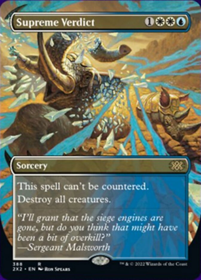 Supreme Verdict (Borderless Alternate Art) [Double Masters 2022] | Tabernacle Games