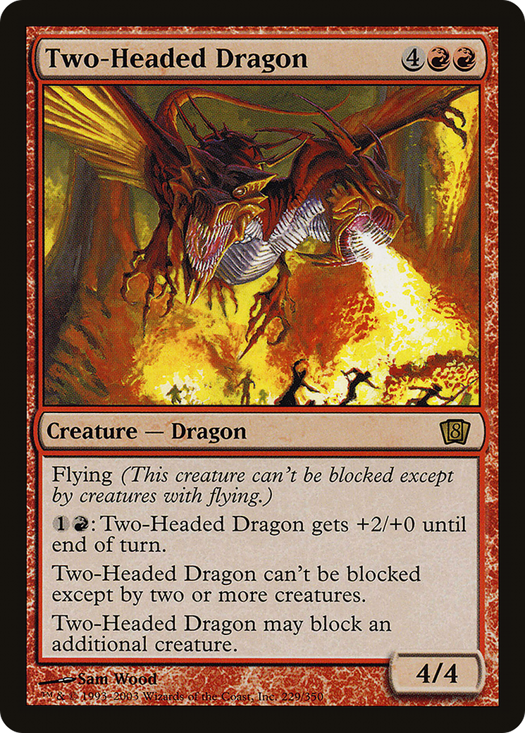 Two-Headed Dragon (E3 2003) [Oversize Cards] | Tabernacle Games