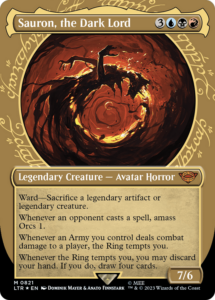 Sauron, the Dark Lord (Showcase) (Surge Foil) [The Lord of the Rings: Tales of Middle-Earth] | Tabernacle Games
