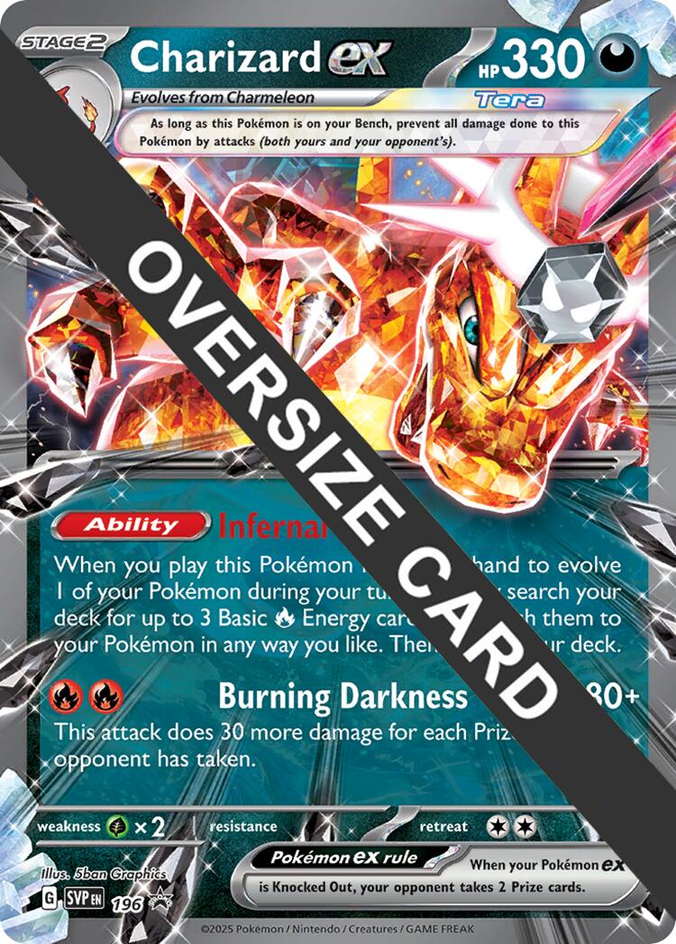 Charizard EX (196) (Jumbo Card) [Scarlet & Violet: Black Star Promos] | Tabernacle Games