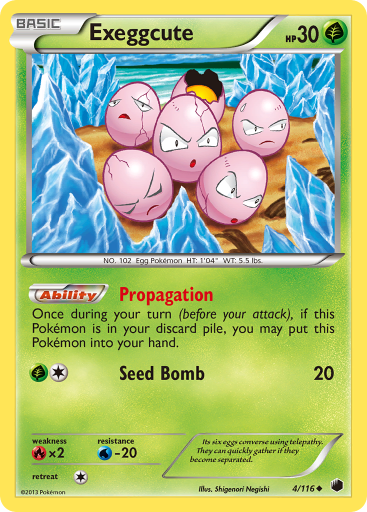 Exeggcute (4/116) [Black & White: Plasma Freeze] | Tabernacle Games