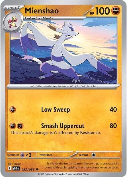Mienshao (053/086) [Scarlet & Violet: White Flare] | Tabernacle Games