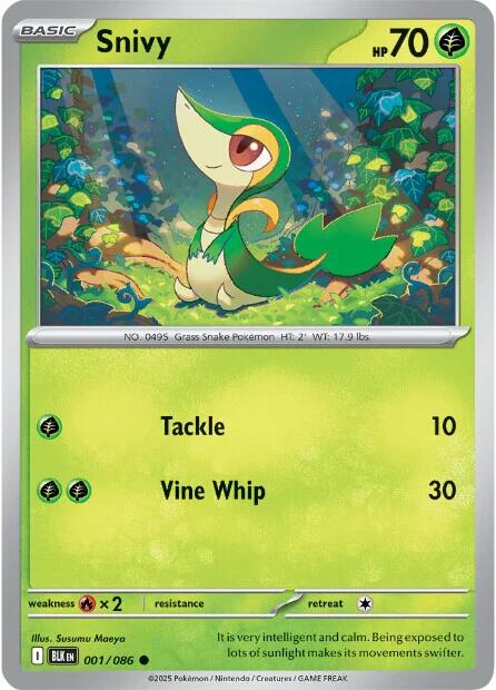 Snivy (001/086) [Scarlet & Violet: Black Bolt] | Tabernacle Games