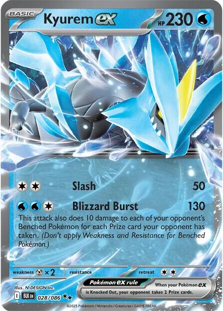 Kyurem ex (028/086) [Scarlet & Violet: Black Bolt] | Tabernacle Games