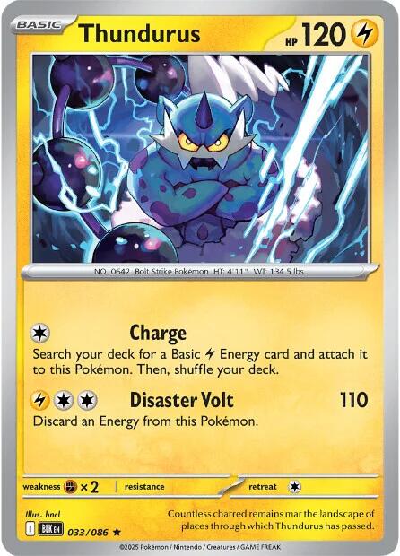 Thundurus (033/086) [Scarlet & Violet: Black Bolt] | Tabernacle Games