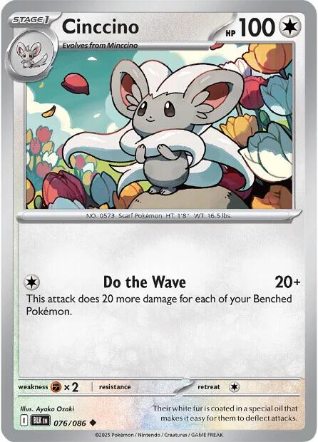 Cinccino (076/086) [Scarlet & Violet: Black Bolt] | Tabernacle Games