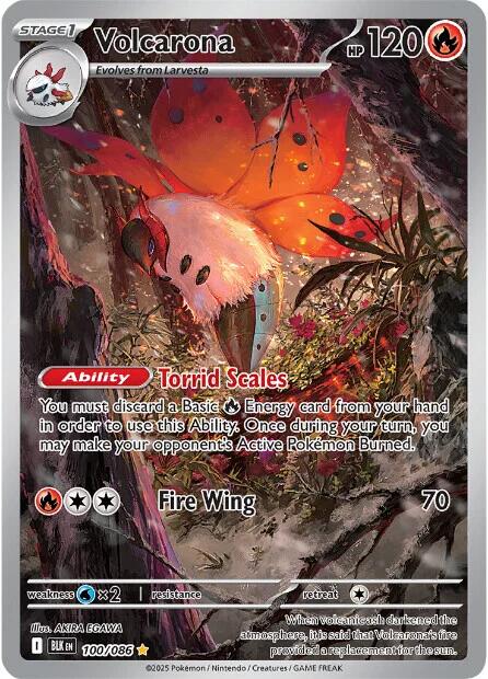 Volcarona (100/086) [Scarlet & Violet: Black Bolt] | Tabernacle Games