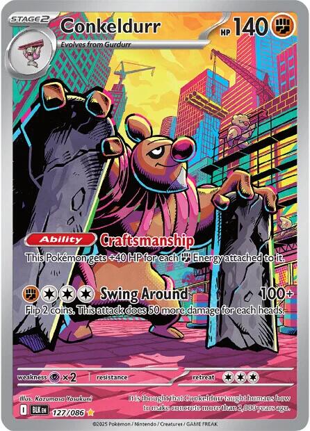 Conkeldurr (127/086) [Scarlet & Violet: Black Bolt] | Tabernacle Games