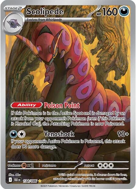 Scolipede (134/086) [Scarlet & Violet: Black Bolt] | Tabernacle Games