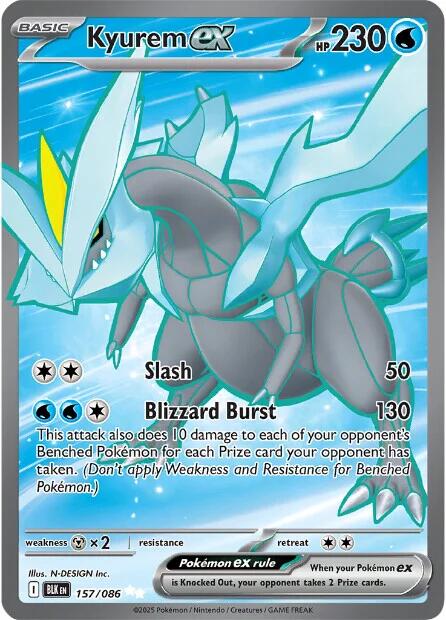 Kyurem ex (157/086) [Scarlet & Violet: Black Bolt] | Tabernacle Games