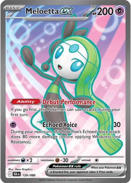 Meloetta ex (159/086) [Scarlet & Violet: Black Bolt] | Tabernacle Games