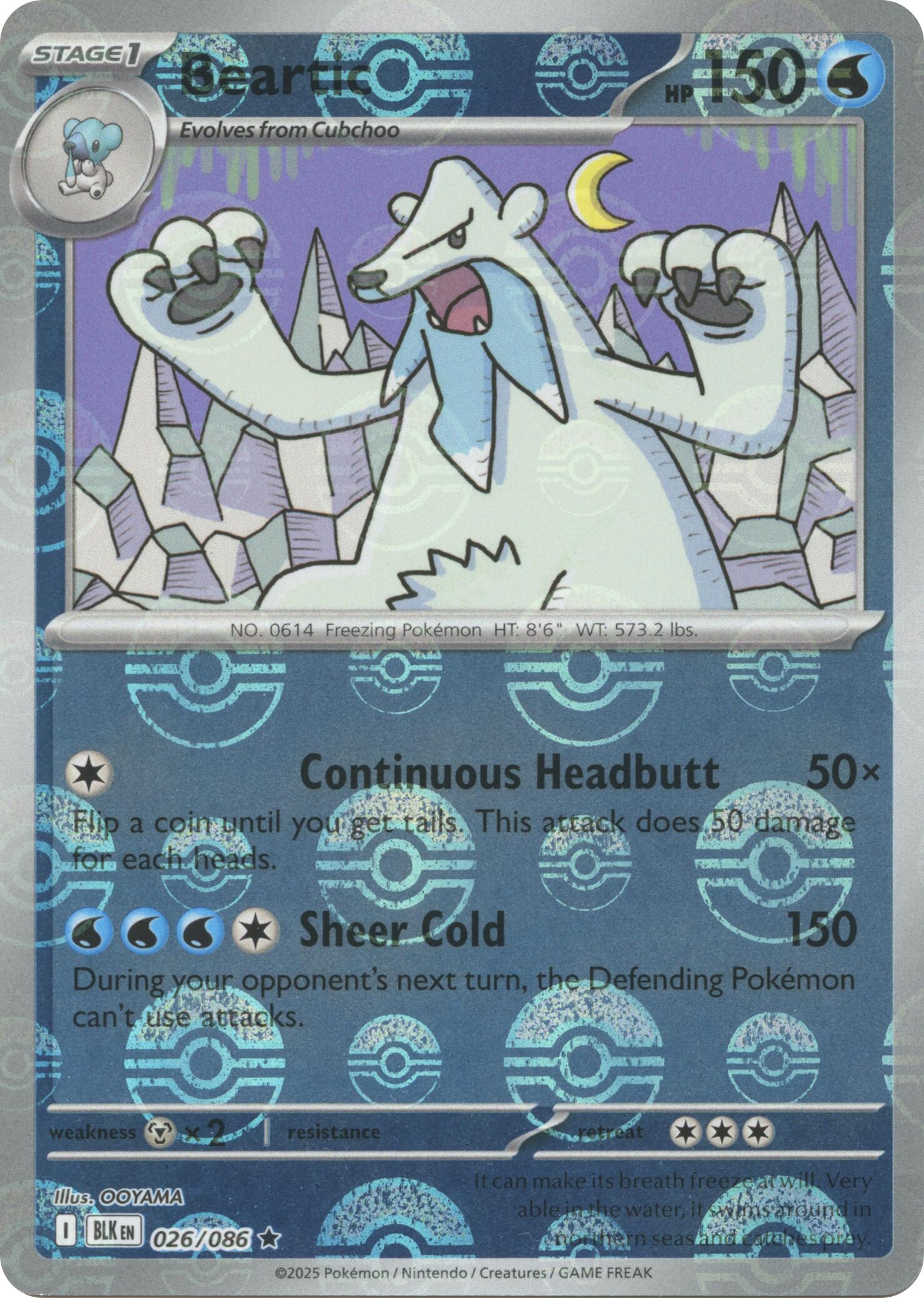 Beartic (026/086) (Poke Ball Pattern) [Scarlet & Violet: Black Bolt] | Tabernacle Games