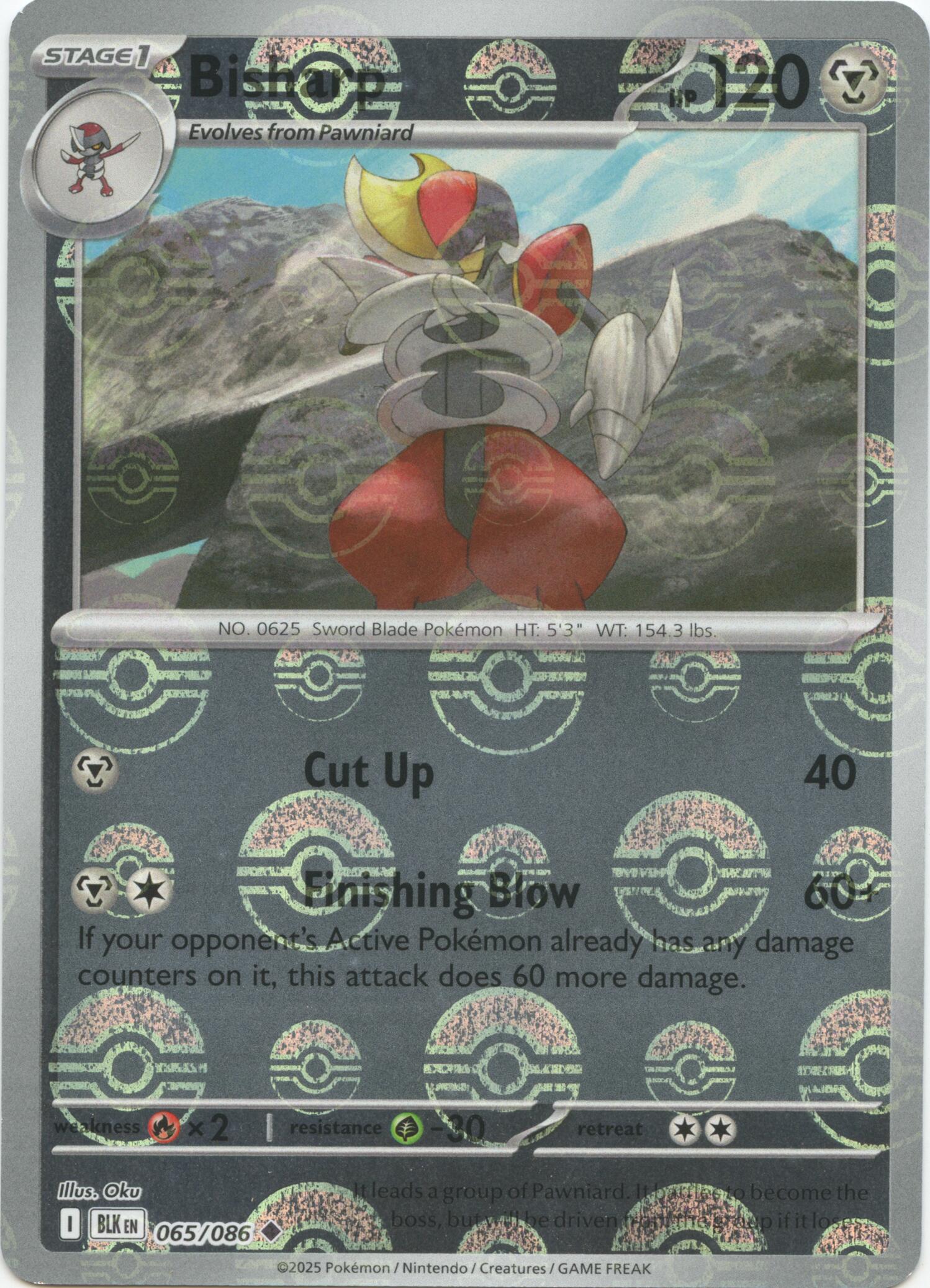 Bisharp (065/086) (Poke Ball Pattern) [Scarlet & Violet: Black Bolt] | Tabernacle Games