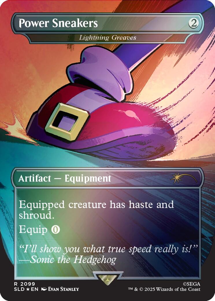 Power Sneakers - Lightning Greaves (Rainbow Foil) [Secret Lair Drop Series] | Tabernacle Games