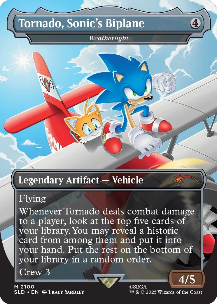 Tornado, Sonic's Biplane - Weatherlight [Secret Lair Drop Series] | Tabernacle Games