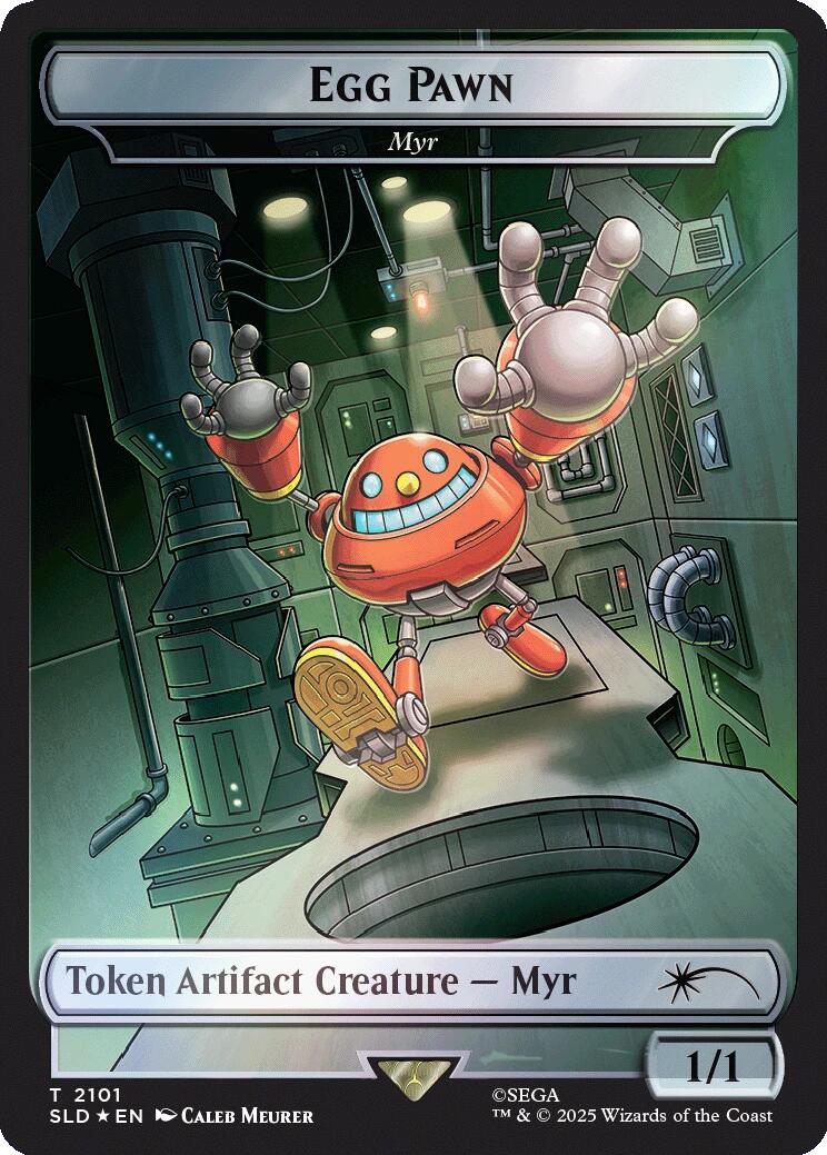 Egg Pawn - Myr Token (Rainbow Foil) [Secret Lair Drop Series] | Tabernacle Games