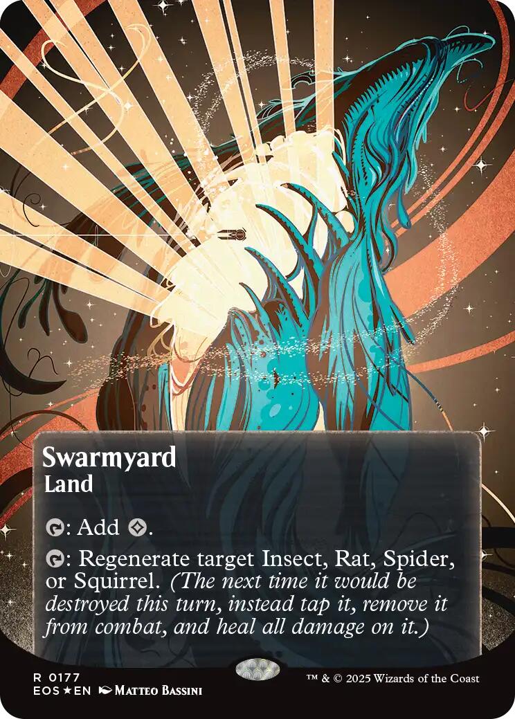 Swarmyard (0087) (Borderless) (Galaxy Foil) [Edge of Eternities: Stellar Sights] | Tabernacle Games