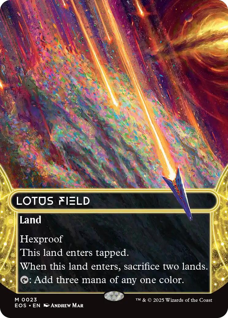 Lotus Field (0023) (Borderless) [Edge of Eternities: Stellar Sights] | Tabernacle Games