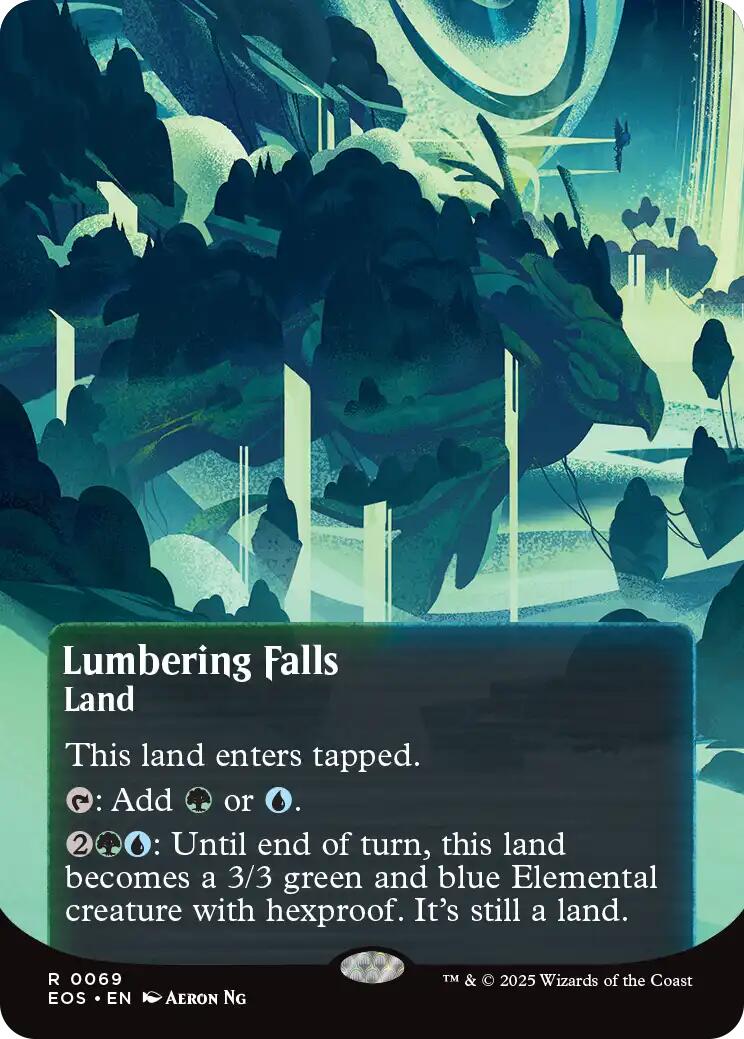 Lumbering Falls (0069) (Borderless) [Edge of Eternities: Stellar Sights] | Tabernacle Games