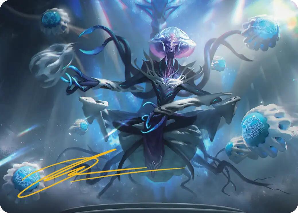 Mm'menon, the Right Hand Art Card (Gold-Stamped Signature) [Edge of Eternities Art Series] | Tabernacle Games
