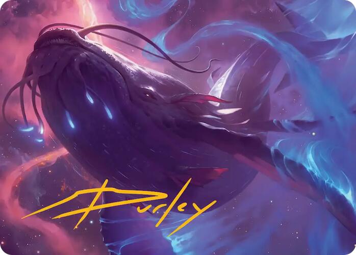 Starbreach Whale Art Card (Gold-Stamped Signature) [Edge of Eternities Art Series] | Tabernacle Games